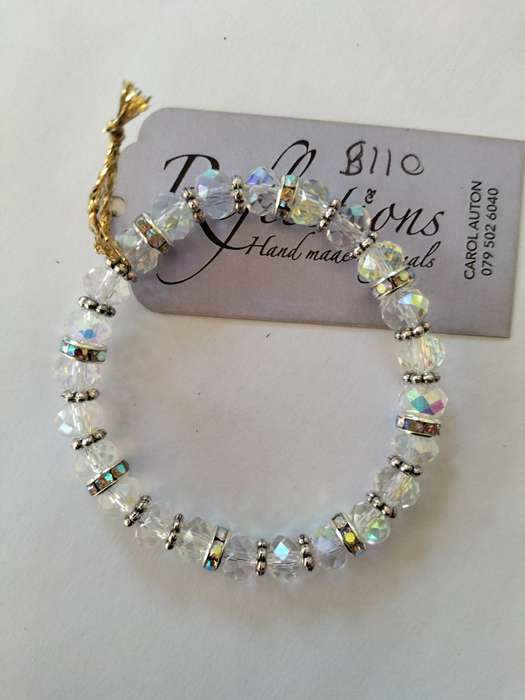 Clear AB crystal bracelet. B110