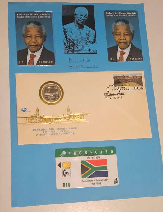Mandela Phonecard / Philately Sheet