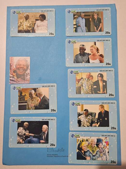 Mandela Phonecard / Stamp Sheet