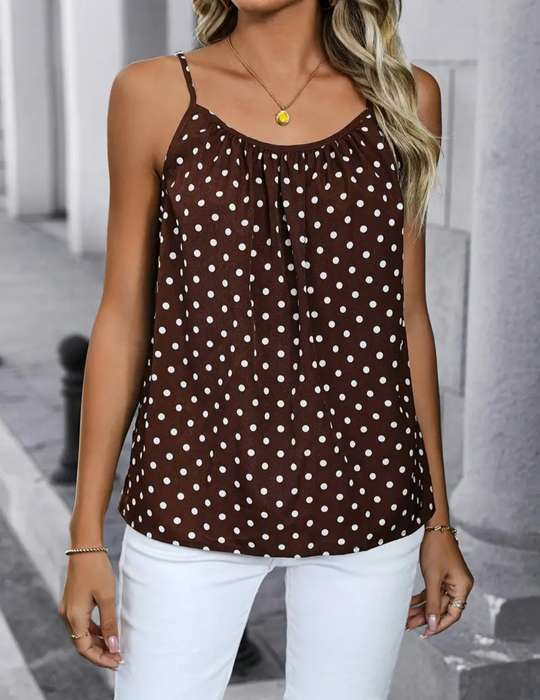 Polka dot  Top:  Large