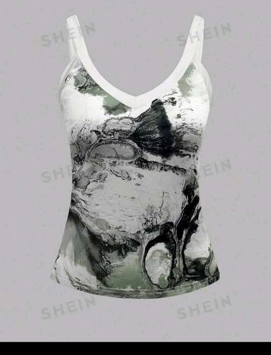 Printed Top: Med