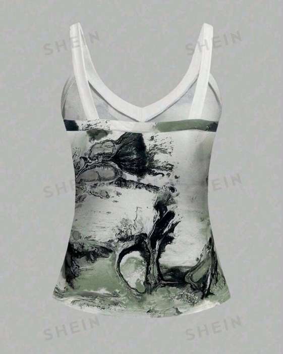 Printed Top: Med