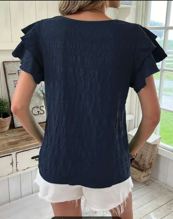 Blue  Top:  Large