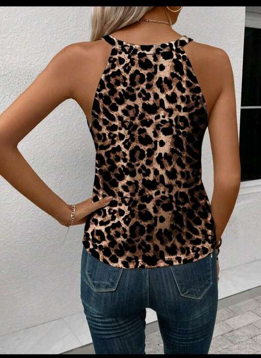 Leopard  printed Top: Med
