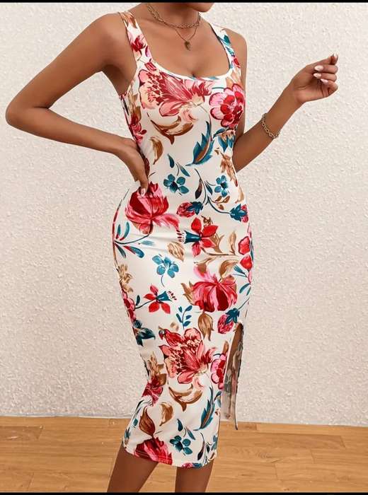 Printed Dress: Large