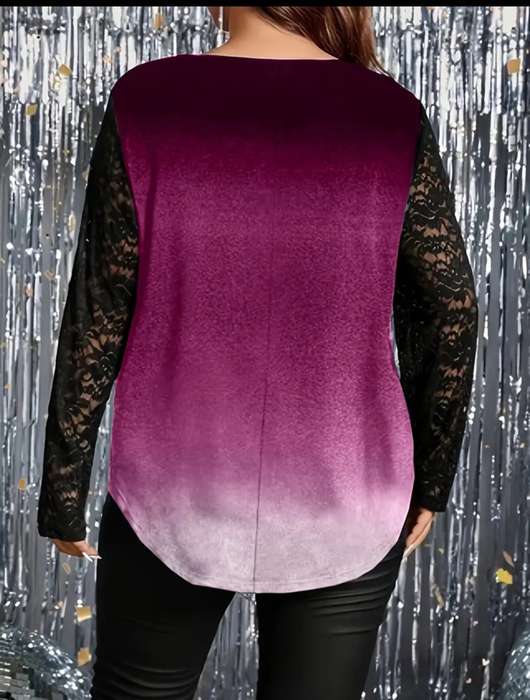 Lace obre look Top:  5XL