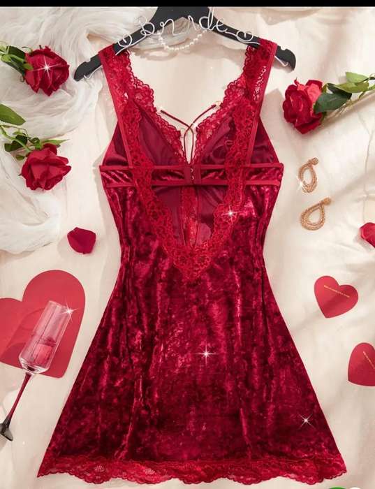 Red Baby doll Lingerie: XL