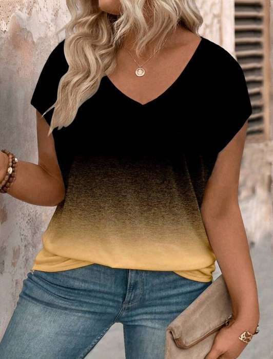 Ombre look Top: 3XL