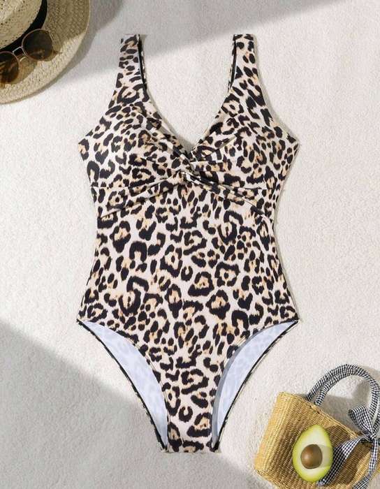 Leopard swimwear: Large