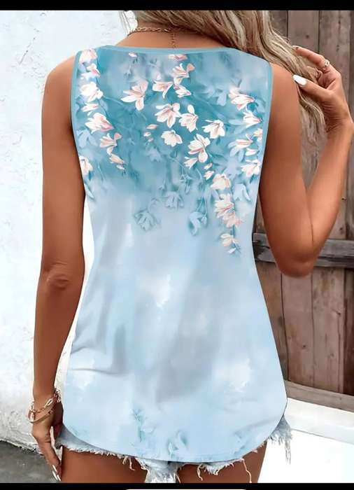 Flower Printed Top: Med