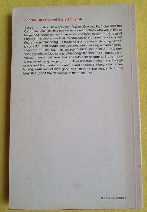 A Concise Dictionary of Correct English - B.A.Phythian