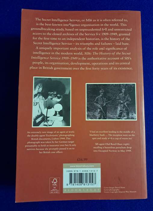 M16 The history of the Secret Intelligence Service 1909-1949 - Keith Jeffery