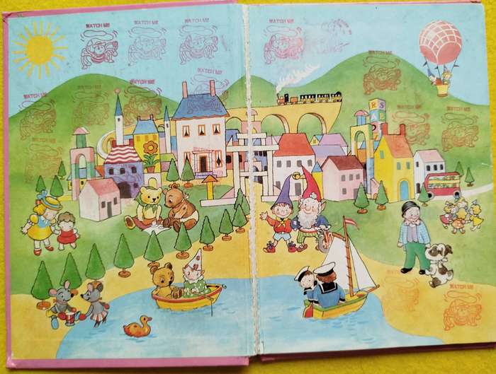 Knikkie stel van 3 ,  - Enid Blyton (Noddy in Afrikaans)