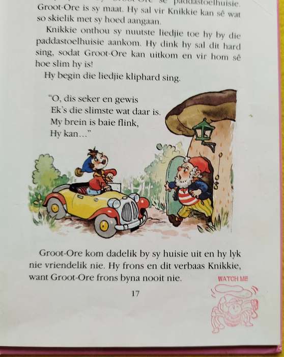 Knikkie stel van 3 ,  - Enid Blyton (Noddy in Afrikaans)