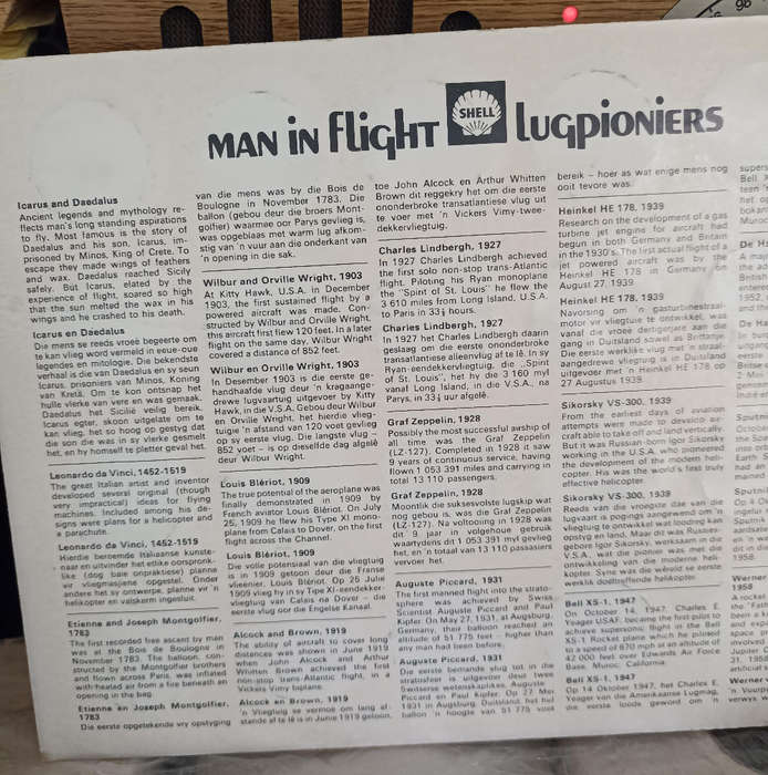 1969 Man in Flight Shell 20 Coin Collection of "Lugpioniers"