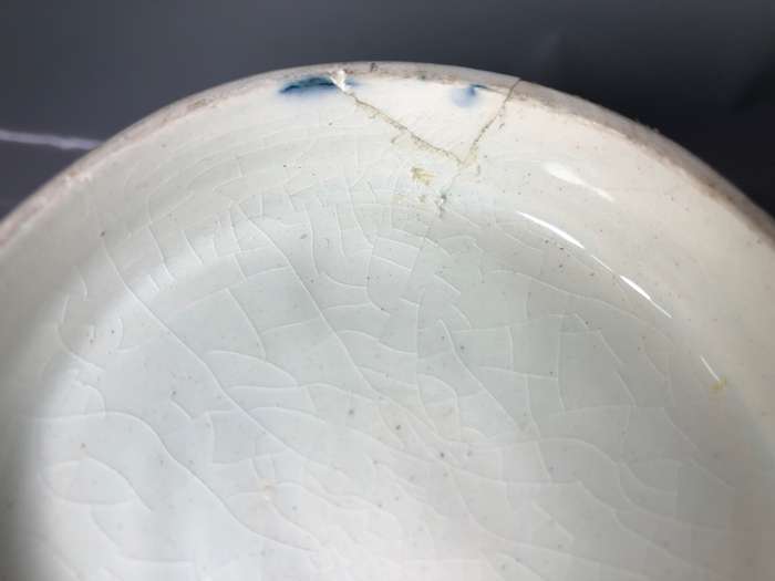 3 BLUE AND WHITE PORCELAIN JARS - PLEASE SEE ALL PHOTOS