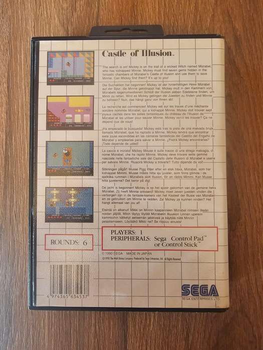 Castle of Illusion Starring Mickey Mouse (Sega Master System)