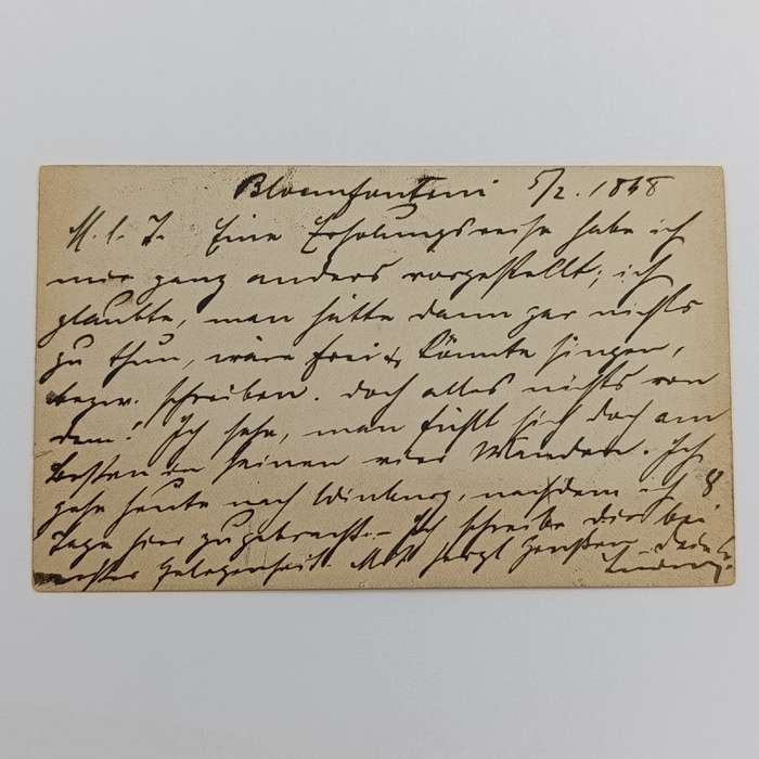 1898 Briefkaart Bloemfontein - Orange Free State to Sondershauzer Thiringer Germany
