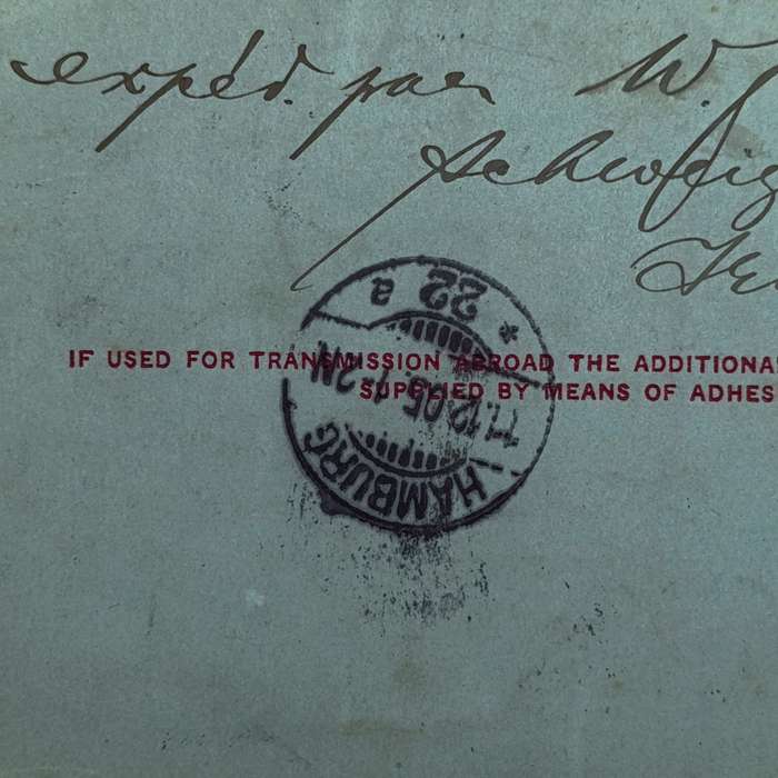 Letter card from Schweizen Reneke (Transvaal) to Hamburg Germany 16 Nov 1905 with 1d Transvaal stamp