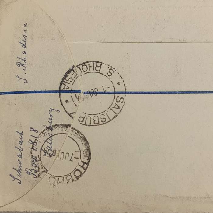 Rhodesia & Nyasaland First day cover with 9 Rhodesian stamps SACC 1-9
