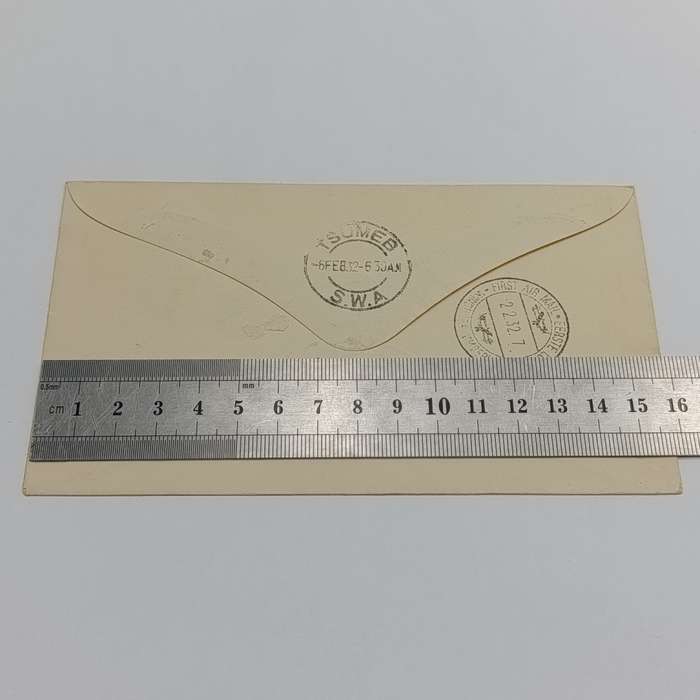 Air Mail cover Upington South Africa to Omaruru SWA with SACC 40 stamp cancelled Upington