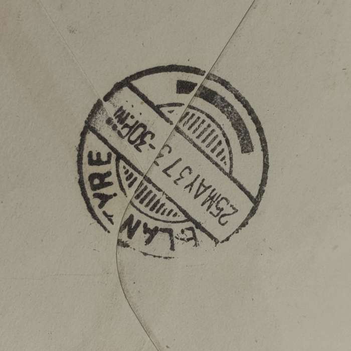 Airmail cover Wagenaars - Kraal South Africa to Blantyre Nyasaland with 3 South African stamps