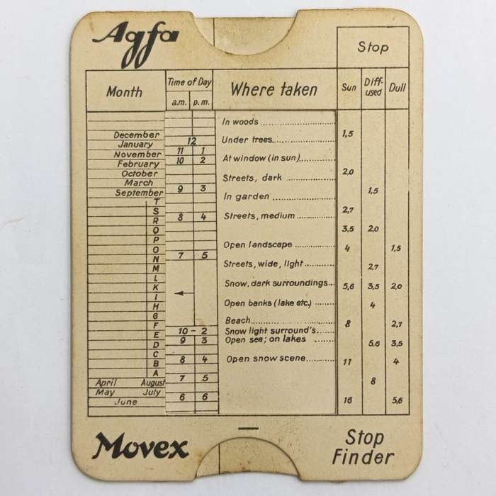 Agfa Movex stop finder