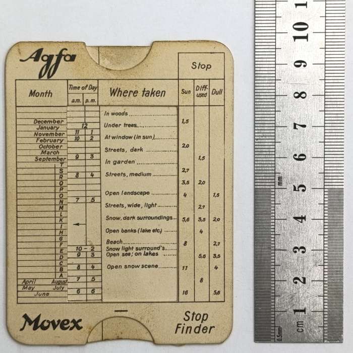Agfa Movex stop finder