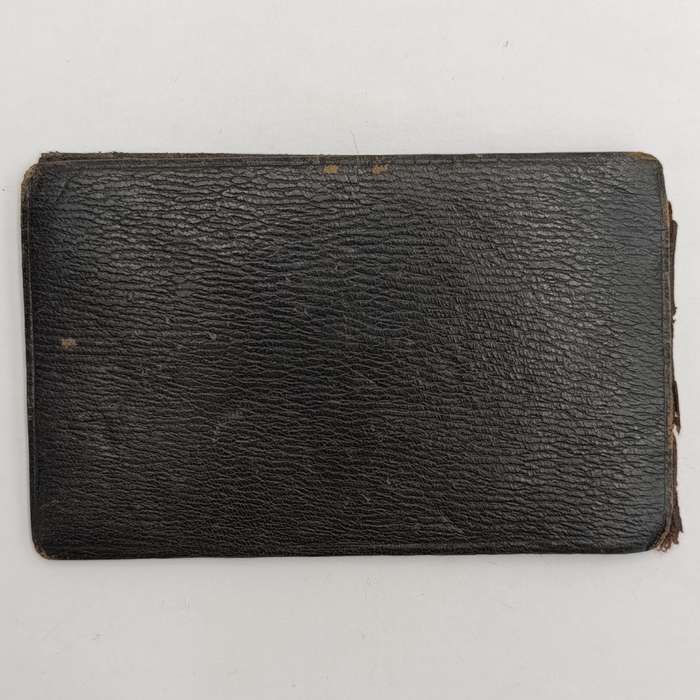 Antique leather stamp wallet