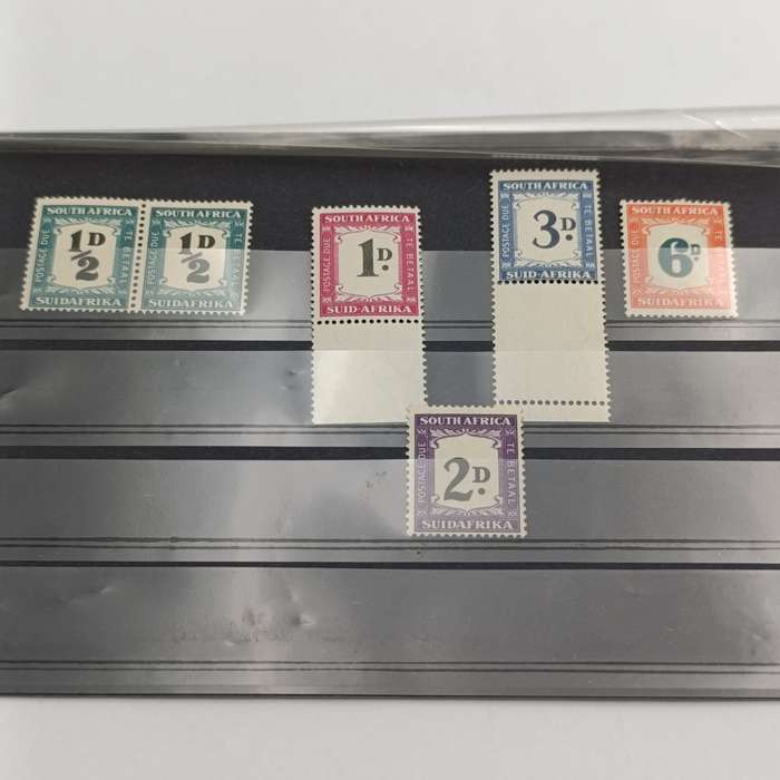 South Africa postage due SACC 33-37 hinged mint set (light hinges)
