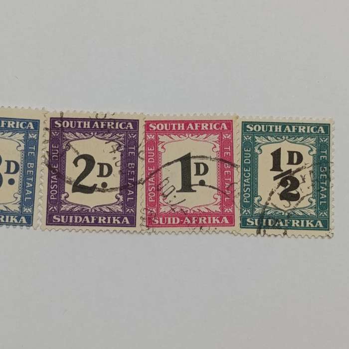 South Africa Postage due set SACC 33-37 used