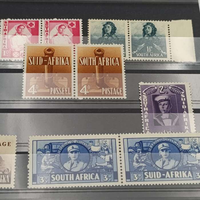 South Africa SACC 87-94 unhinged mint stamps (pairs & singles)
