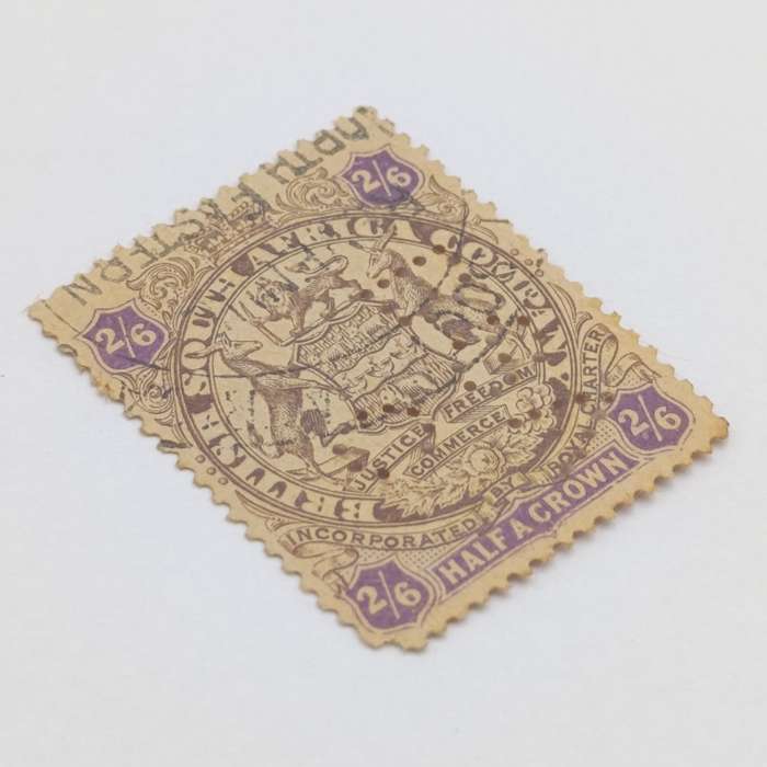 BSA Company Perfin BSAC 1896/7 Two Shilling six pence used