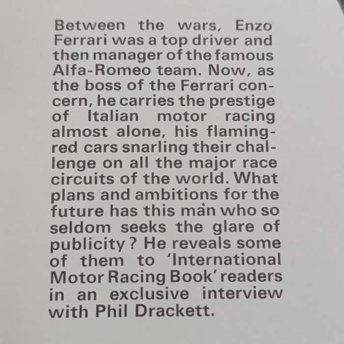 International Motor Racing book - Phil Drackett 1967 edition
