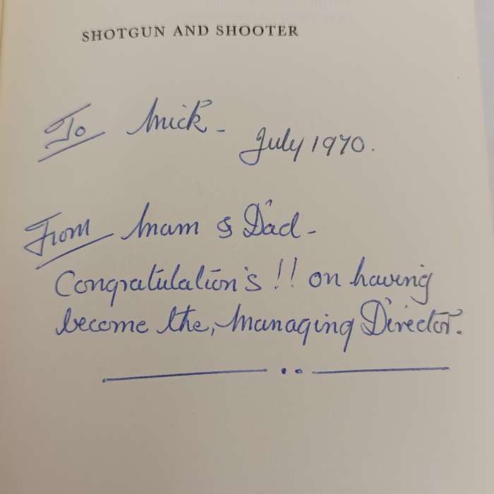 Shotgun and shooter - Carlisle & Stanbury 1970 first edition
