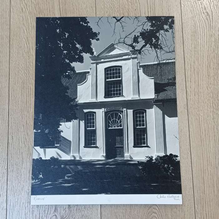 Antique photo of Rhone Homestead manor house in Boschendal - circa 1900's - taken by Chris Burge