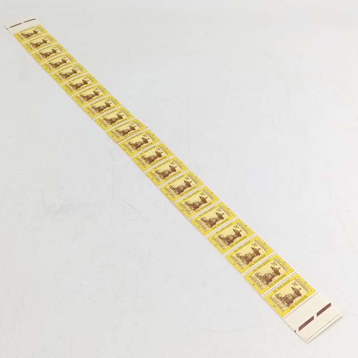 SACC 252 - Dutch Reformed Church Tercentenary 2 1/2c strip of 20 stamps