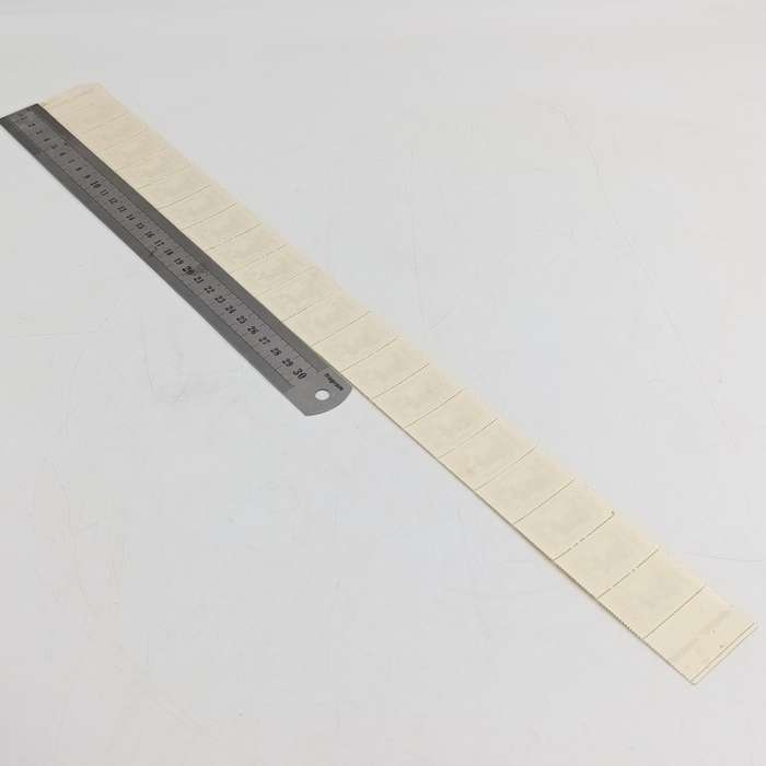 SACC 252 - strip of 20 stamps with white line printing flaw through strip