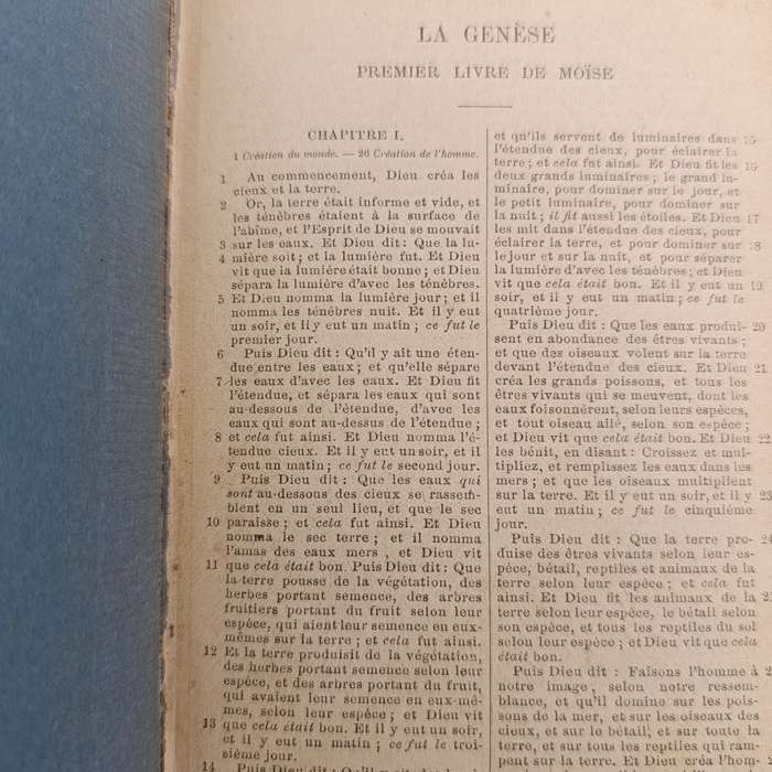 Antique French edition of The Bible