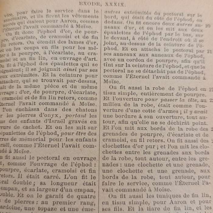 Antique French edition of The Bible