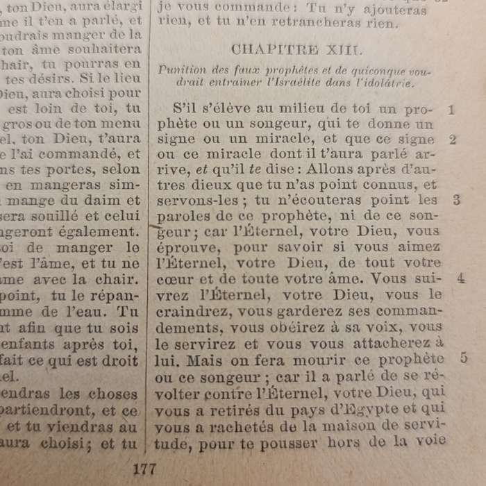 Antique French edition of The Bible