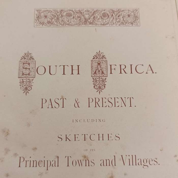 Photographic Scenery of South African book with 100 photos - circa 1880 - some damaged pages