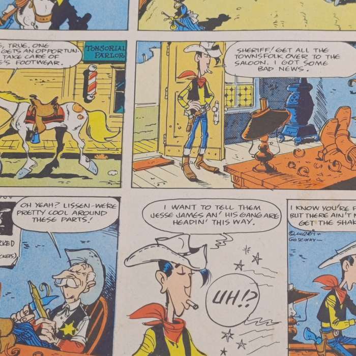Lucky Luke and Jesse James graphic novel