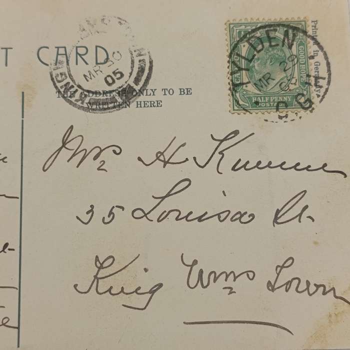 1905 Postcard from Tylden Ciskei to King Williams Town