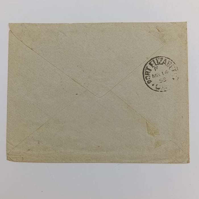 1898 letter Queenstown to Port Elizabeth 3 x One Penny Cape of Good Hope stamps cancelled Queenstown