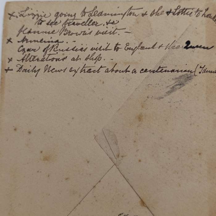 1896 Cover from Banbury England to Stellenbosch, Cape colony with 3 Victoria stamps