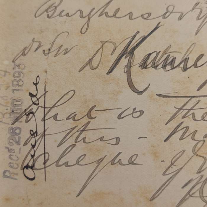 1893 Prepaid postcard half penny, Cape of Good Hope Burghersdorp to Queenstown