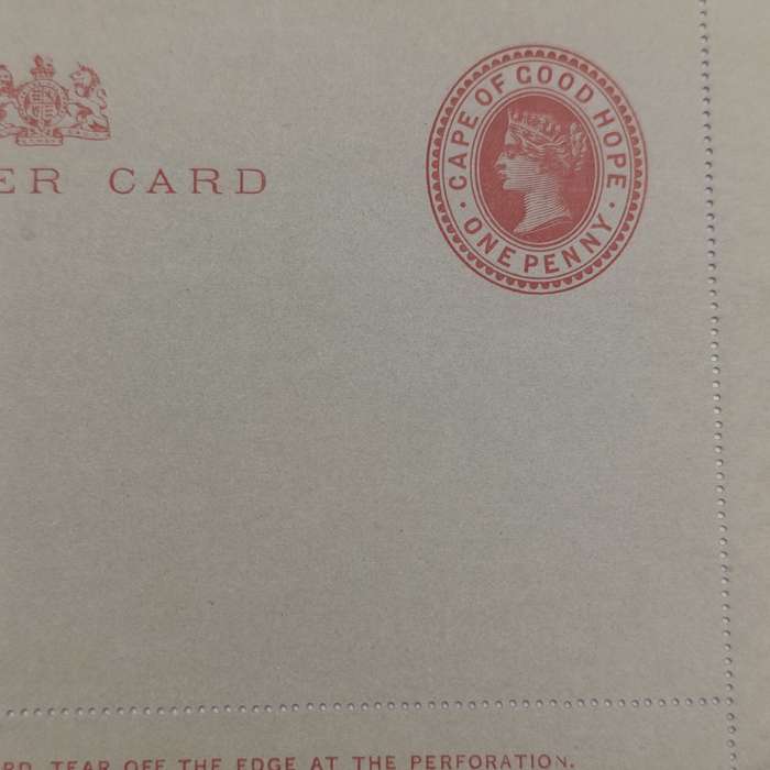 Late 1800's Cape of Good Hope Letter card unused