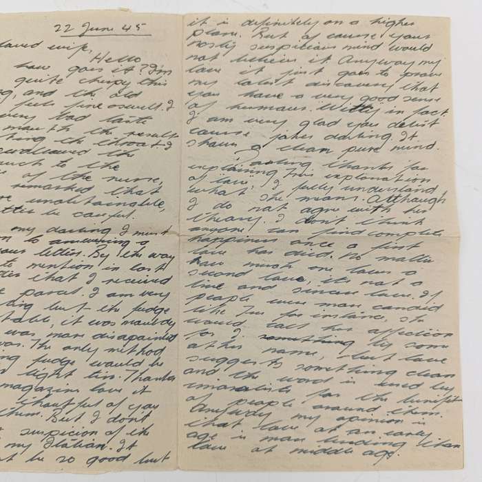 Lot of 110 WW2 period letter cards sent to Mrs GJ Strydom of Pinelands by her husband George