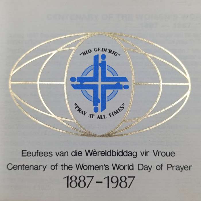 Postal cover RSA Centenary of the Women's World day of prayer signed by Elize Botha